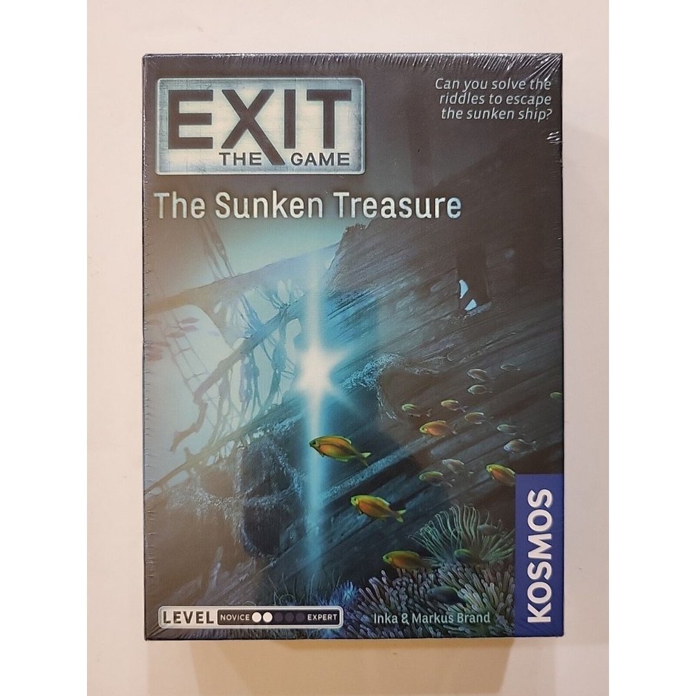 EXIT The Game The Sunken Treasure Kosmos 1-4 Players New Factory Sealed